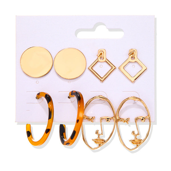 Women's Earrings Set Tassel Pearl Earrings For Women Bohemian Fashion Jewelry 2020 Geometric kolczyki Hoop Earings