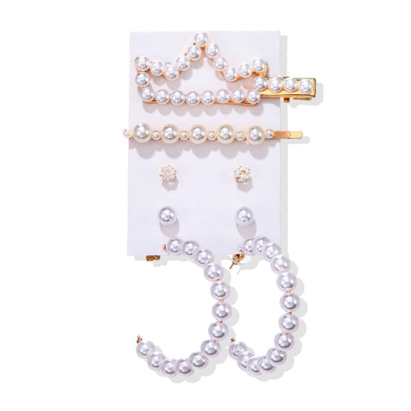 Women's Earrings Set Tassel Pearl Earrings For Women Bohemian Fashion Jewelry 2020 Geometric kolczyki Hoop Earings