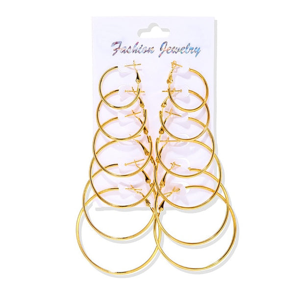 Women's Earrings Set Tassel Pearl Earrings For Women Bohemian Fashion Jewelry 2020 Geometric kolczyki Hoop Earings