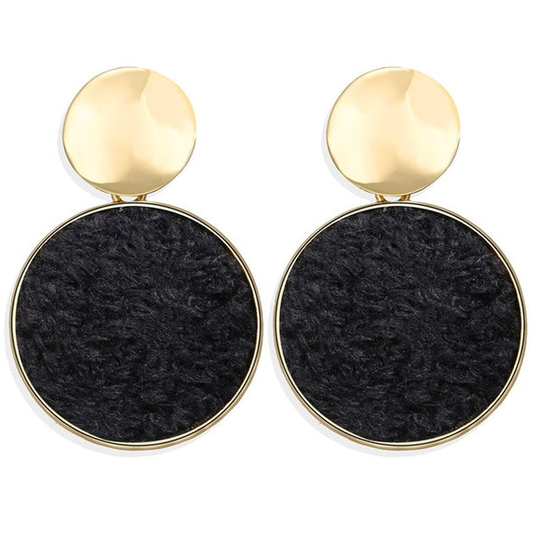 17KM New Vintage Earrings 2020 Geometric Shell Earrings For Women Girl BOHO Resin Drop Earrings Brincos Fashion Tortoise Jewelry