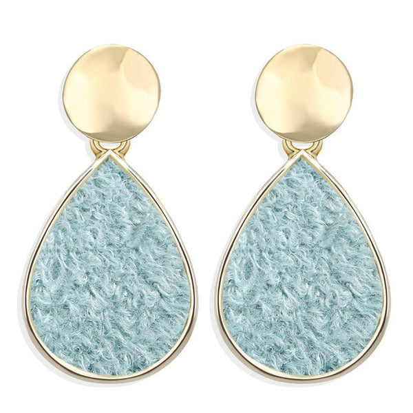 17KM New Vintage Earrings 2020 Geometric Shell Earrings For Women Girl BOHO Resin Drop Earrings Brincos Fashion Tortoise Jewelry