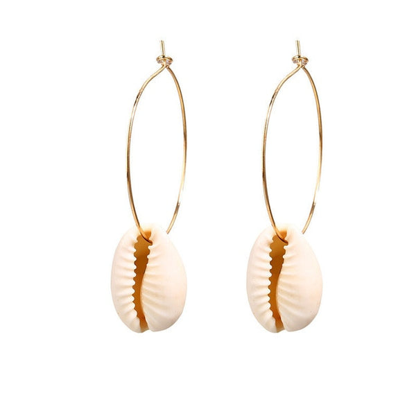 17KM New Vintage Earrings 2020 Geometric Shell Earrings For Women Girl BOHO Resin Drop Earrings Brincos Fashion Tortoise Jewelry