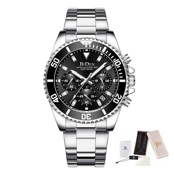 2020 Watch Men Top Brand Luxury Sport Waterproof Men 24 Hour Watches Man Quartz Rolexable Stainless Steel Chronograph Wristwatch