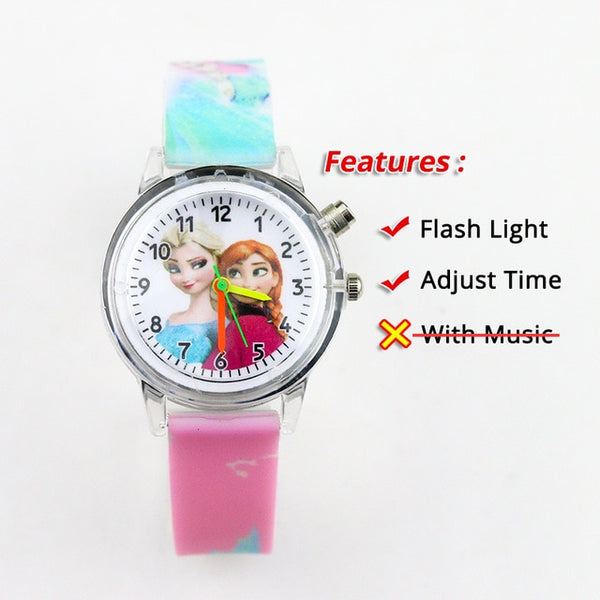 Colorful Flash Light Spiderman Kids Watches with music Boys  Children Watch Girls Kids Party Gift Clock Wrist relogio infantil