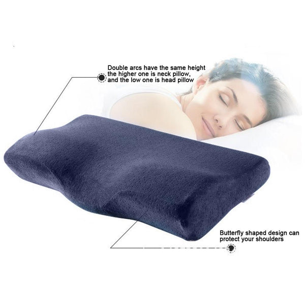 Butterfly Shaped Bedding Pillows Memory Foam Pillow Cervical Orthopedic Neck Pillow Health Care Slow Rebound Sleeping Pillows