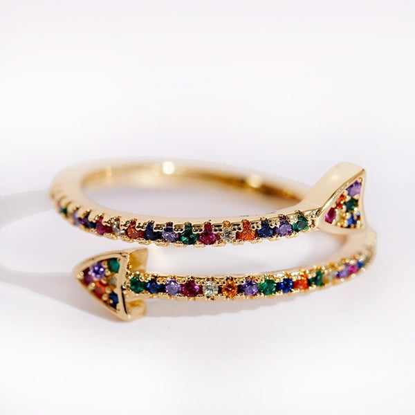 2020 Joyeria Mujer Stackable Rings Snake Rings For Women Gold Color Clear CZ Punk Rock Ring Animal Jewelry