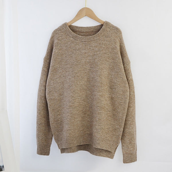 Aachoae Autumn Winter Women Knitted Turtleneck Cashmere Sweater 2020 Casual Basic Pullover Jumper Batwing Long Sleeve Loose Tops