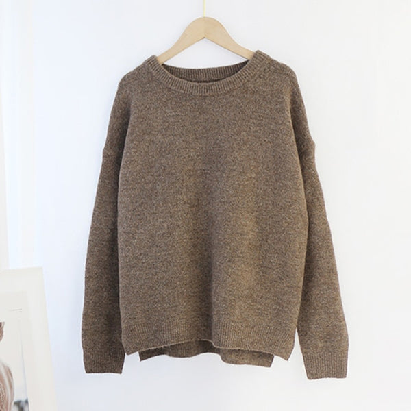 Aachoae Autumn Winter Women Knitted Turtleneck Cashmere Sweater 2020 Casual Basic Pullover Jumper Batwing Long Sleeve Loose Tops