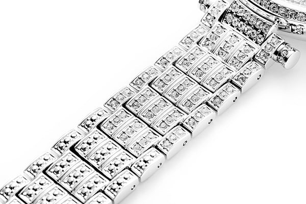 PB Women Watches Starry Sky Dial Rhinestone Watch Women Silver Crystal Chain Strap Waterproof Quartz Luxury Brand Reloj Mujer