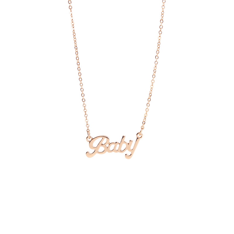 2019 All-match Baby  Pendant Necklace Female Long Simple Sweater Chain Clothes Accessories Chocker collier femme women