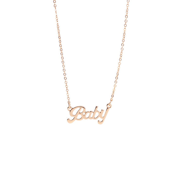 2019 All-match Baby  Pendant Necklace Female Long Simple Sweater Chain Clothes Accessories Chocker collier femme women