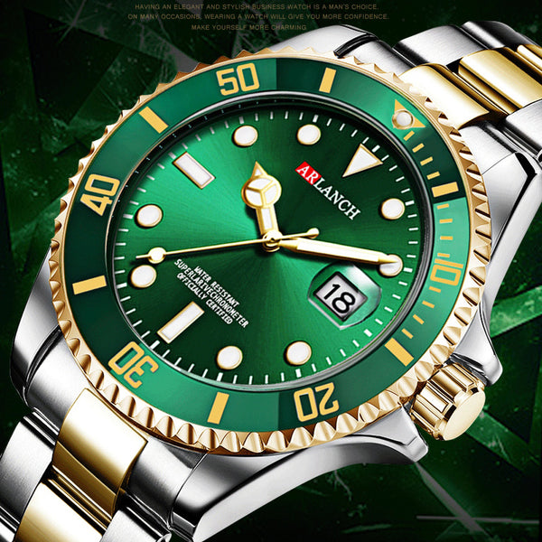 2020 Rolexable Top Brand Luxury Golden Watch Men Sports Waterproof Date Stainless Steel Wristwatches For Man Relogio Masculino