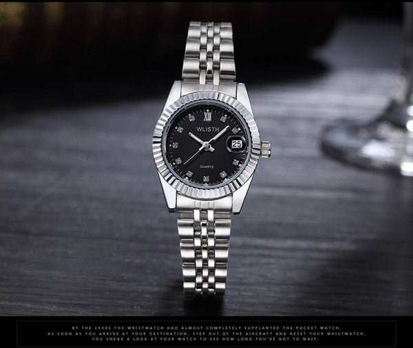 Top Brand Luxury Rolexable Watch Men Women Stainless Steel Quartz Watches Golden Style Male Wristwatches Casual Design reloj New