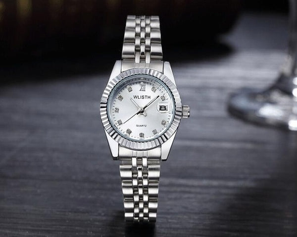 Top Brand Luxury Rolexable Watch Men Women Stainless Steel Quartz Watches Golden Style Male Wristwatches Casual Design reloj New