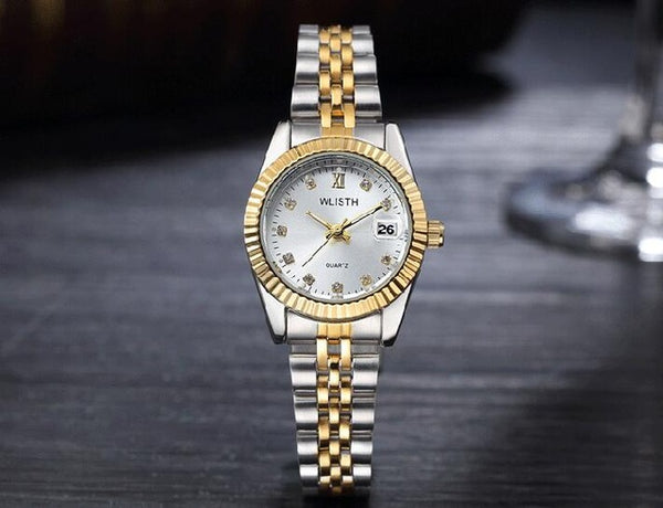 Top Brand Luxury Rolexable Watch Men Women Stainless Steel Quartz Watches Golden Style Male Wristwatches Casual Design reloj New