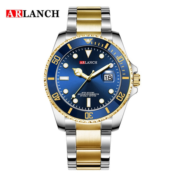 2020 Rolexable Top Brand Luxury Golden Watch Men Sports Waterproof Date Stainless Steel Wristwatches For Man Relogio Masculino