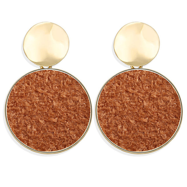 17KM New Vintage Earrings 2020 Geometric Shell Earrings For Women Girl BOHO Resin Drop Earrings Brincos Fashion Tortoise Jewelry