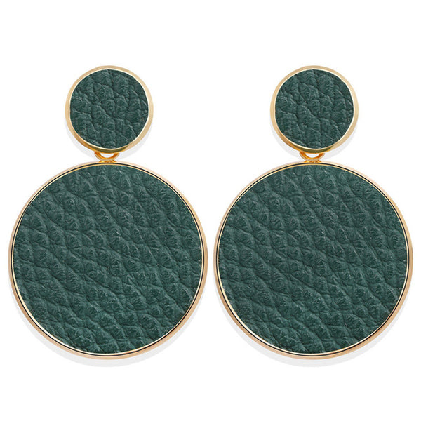 17KM New Vintage Earrings 2020 Geometric Shell Earrings For Women Girl BOHO Resin Drop Earrings Brincos Fashion Tortoise Jewelry