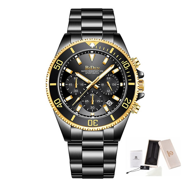 Fashion Rolexable Mens Watches Top Brand Luxury Waterproof Clock Stainless Steel Man Quartz Watch Sports Chronograph Wristwatch