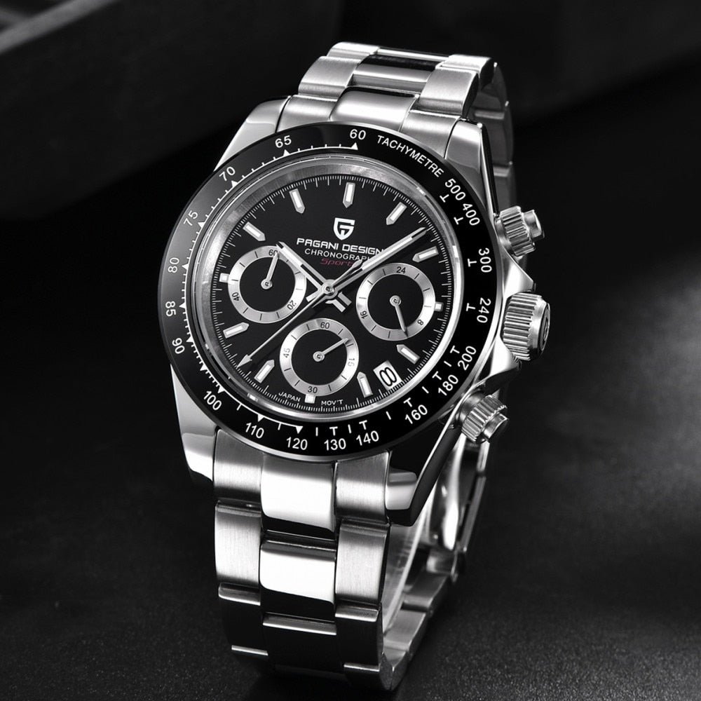 2020 nuevo diseño PAGANI marca cronógrafo relojes deportivos para hombre marca de lujo cuarzo resistente al agua reloj Rolexable reloj Masculino