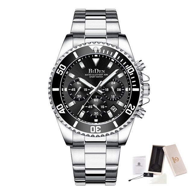 2020 Watch Men Top Brand Luxury Sport Waterproof Men 24 Hour Watches Man Quartz Rolexable Stainless Steel Chronograph Wristwatch