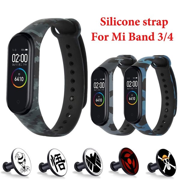 Para alça Xiaomi Mi Band 4/3 Fivela de metal pulseira de silicone miband 3 acessórios pulseira Miband 4 faixa de relógio Avenger