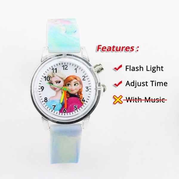 Colorful Flash Light Spiderman Kids Watches with music Boys  Children Watch Girls Kids Party Gift Clock Wrist relogio infantil